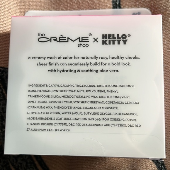 ✨🆕BNIB!Crème Shop x Hello Kitty Limited Ed. Crème Blush Balm in Strawberry Milk! - Picture 6 of 8